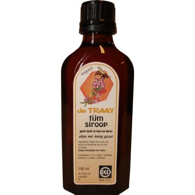 Keelsiroop tijm van de Traay, 1x 100 ml